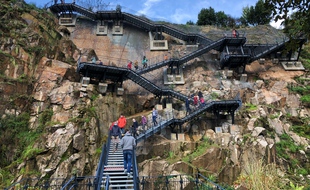 L'escalier géant du Jardin extraordinaire, le 25 octobre 2020 à Nantes.