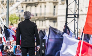 Jean-Luc Mélenchon en meeting à Marseille le 9 avril 2017.