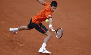 Novak Djokovic à Roland-Garros le 26 mai 2015.