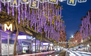 Les illuminations du boulevard Haussmann débutent le 1er décembre