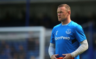 Wayne Rooney à l'entraînement avec Everton, le 27 août 2017.