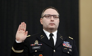 Le lieutenant-colonel Alexander Vindman a témoigné devant le Congrès américain le 19 novembre 2019.