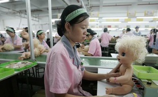 Une usine de jouets à Panyu, dans le sud de la Chine