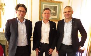 Bruno Zerbib, Laurent Stephan et Alain Ghanime, porteurs du projet de fonds d'investissement.
