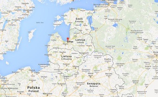 Riga, en Lettonie.