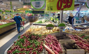 Magasin Fruits et Legumes Illustration