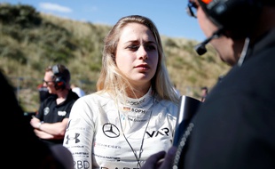 La jeune pilote allemande Sophia Flörsch a été victime d'un énorme crash en Formule 3, le 18 novembre 2018.