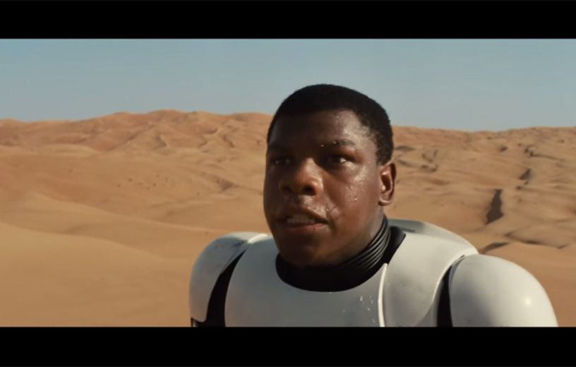 L'acteur John Boyega dans «Star Wars VII».