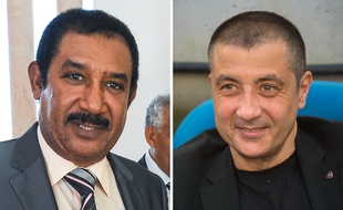 Mohamed Ayachi Ajroudi, porteur du projet de rachat de l'OM, et Mourad Boudjellal, qui serait alors le nouveau président du club.