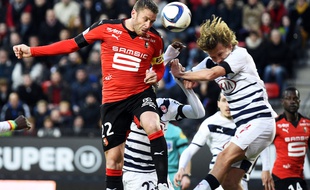 Sylvain Armand et son désormais coéquipier à Rennes Clément Chantôme, lors du SRFC-Bordeaux de la saison dernière.