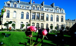 Les jardins de l'Elysée, en octobre 2012.
