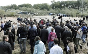 Lors du démantèlement très médiatique de la « jungle » de Calais, le 22 septembre.