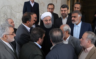 Le président Hassan Rohani le 1er janvier 2018 à Téhéran.