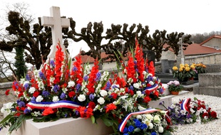La tombe du Général de Gaulle à Colombey-les-Deux-Eglises en 2015.
