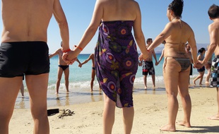 Vacances entre célibataires organisées par Meetic à Naxos (Grèce) le 1er octobre 2016.