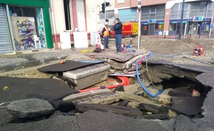 La rupture de canalisation dans le quartier toulousain de Saint-Michel a eu lieu le 10 mars 2018.