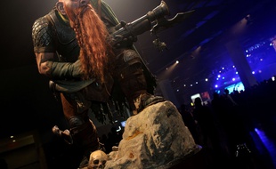 Une statue de nain à la BlizzCon 2011, la conférence annuelle de Blizzard.