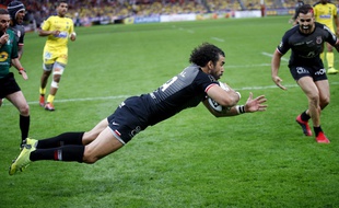Le Stade Toulousain retrouve ses internationaux notamment Yoann Huget, auteur d'un doublé lors de la dernière finale du Top 14 contre Clermont, le 15 juin 2019 au Stade de France.