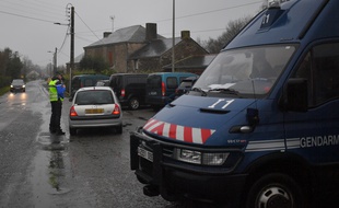 Contrôles de gendarmerie à Notre-Dame-des-Landes.