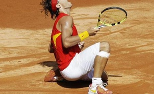 Rafael Nadal donne le point de la victoire à l'Espagne contre les Etats-Unis. L'équipe du numéro 1 mondial accède à la finale de la Coupe Davis.