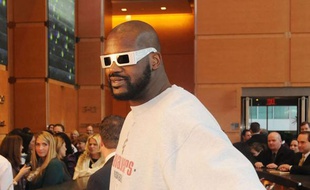 Le basketteur Shaquille O'Neal au Comcast Building de Philadelphie, le 17 décembre 2009.