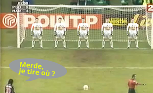 Voilà ce qu'il devait y avoir dans la tête de Ronaldinho au moment du penalty...