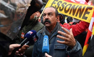 Phlippe Martinez, secrétaire général de la CGT, lors d'une manifestation contre la réforme des retraites, le 24 septembre 2019, à Paris.