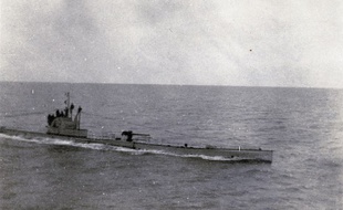 La photo d'un U-boat, provenant de l'Historial de la Grande Guerre de Péronne, dans la Somme