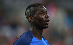 Paulo Pogba face à l'Albanie.
