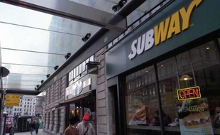 Un restaurant Subway à Londres en 2004.