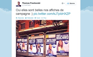 La campagne de publicité d'Europe 1 à l'approche des élections municipales 2014.