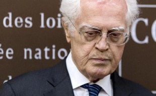 L'ancien Premier ministre Lionel Jospin à l'Assemblée nationale, qui l'a nommé au Conseil constitutionnel, le 17 décembre 2014 à Paris