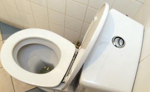 Aucune utilisation possible de l'ascenseur d'une tour parisienne de 18 étage à cause de l'engorgement des canalisations qui servent à évacuer les eaux usées des WC (Illustration).