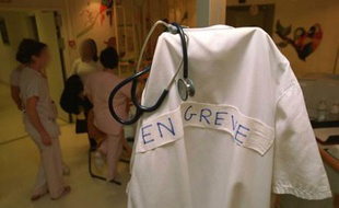Grève à l'hôpital.