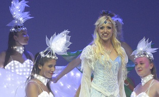 Maryline Lecomte, dans le rôle de la Reine des neiges.