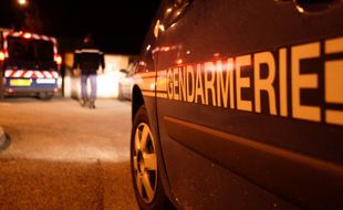 Opration de la Gendarmerie Nationale sur les routes du Dpartement. Ici barrage filtrant au niveau de la zone d'activits de Montaudran.20/03/2011 Toulouse