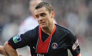 Le joueur du PSG, Jérôme Rothen, lors d'un match contre le Mans, le 9 février 2008.