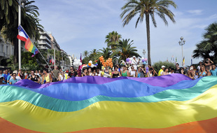 Lors d'une marché des fiertés à Nice (Illustration)