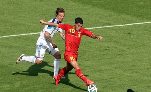 Eden Hazard lors du match Belgique-Russie, le 22 juin 2014, à Rio.