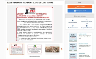 A Erstroff, en Moselle, les parents d'élèves recherchent de nouveaux enfants sur Le Bon Coin pour empêcher la fermeture de l'école de leur village.