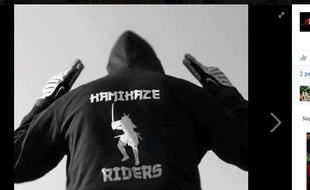 Capture d'écran d'une photo postée sur Facebook par le club "Kamikaze Riders"