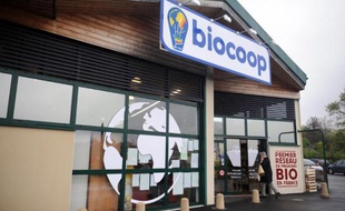 Un magasin Biocoop, le 18 mai 2012 à Quimper