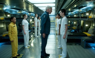 Harrison Ford face à Asa Butterfield, dans le film «Ender's Game».