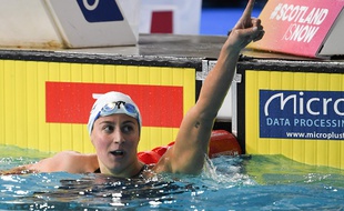 Charlotte Bonnet après sa victoire aux championnats d'Europe, le 6 août 2018.