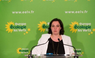 La secrétaire nationale d'EELV, Emmanuelle Cosse, à Paris le 23 mars 2014