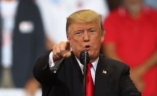 Donald Trump lors d'un meeting en Floride, le 31 octobre 2018.