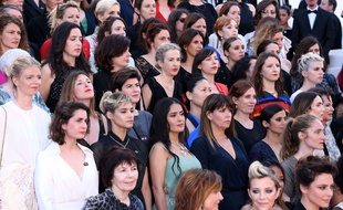 Les actrices mobilisées pour les mouvements Me Too et Time's Up au Festival de Cannes.