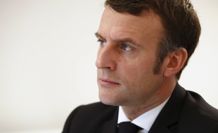 Emmanuel Macron lors d'une visio-conférence en décembre 2020.