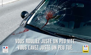Le visuel d'une campagne non datée de la sécurité routière.