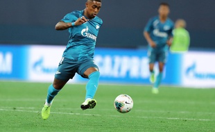 Malcom lors de son premier match sous le maillot du Zénith Saint-Pétersbourg.